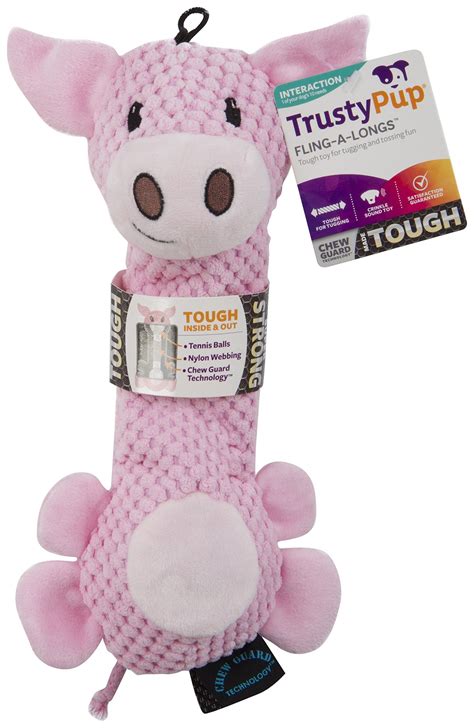 Trustypup 10247 Flingalongs Pig Toss And Fetch Dog Toy To View