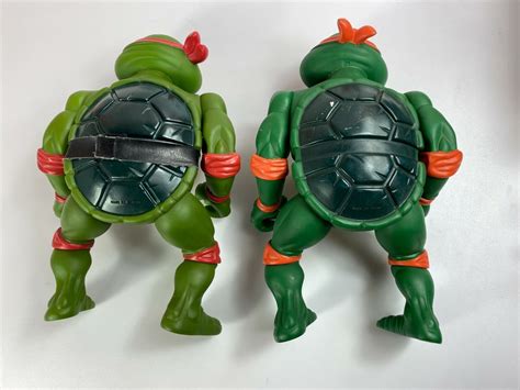 Giant Size Tmnt Ninja Turtles 11 Figures Set 80s Bootleg Raph Leo Don