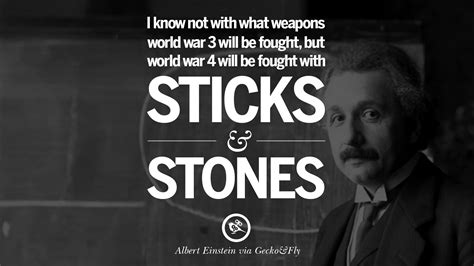Albert Einstein Quotes World War 3