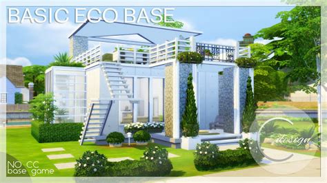 Basic Eco Base At Cross Design Sims 4 Updates