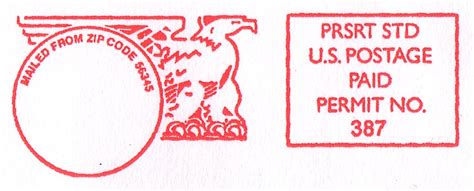 Indicia Permit Mail Stamp Bears