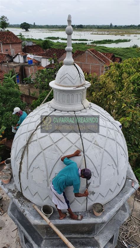 Pemasangan Kubah Grc Masjid Farraz Visual Art