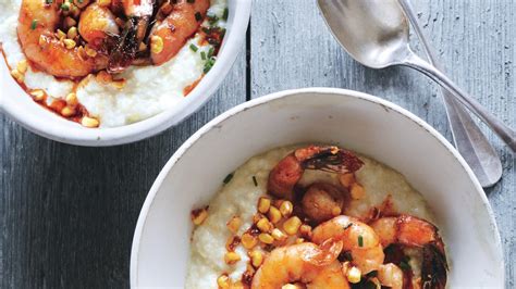 This cornbread has a really nice texture. Shrimp with Fresh Corn Grits Recipe | Bon Appetit