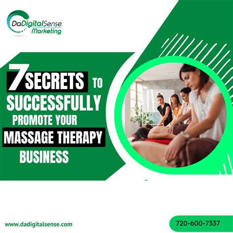 7 Secrets To Successfully Promote Your Massage Therapy Services
