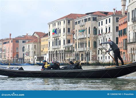 Gondolla Boat In Venice Editorial Stock Photo Image Of Evening 126036743
