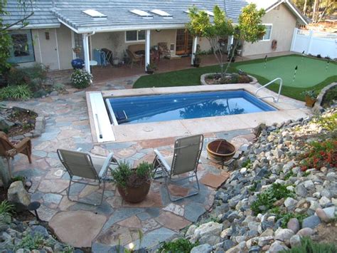 When looking for something beyond rectangular fiberglass pool shell. Viking Rectangle Pools - Radiant Pool & Spa