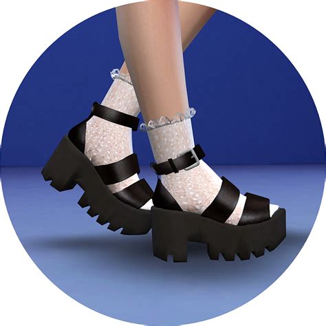 Marigold Sims 4 Chunky Sandals Platform Shoes Marigold Sims 4 Sims 4