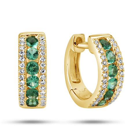 Dilamani Jewelry Emerald Diamond Earring