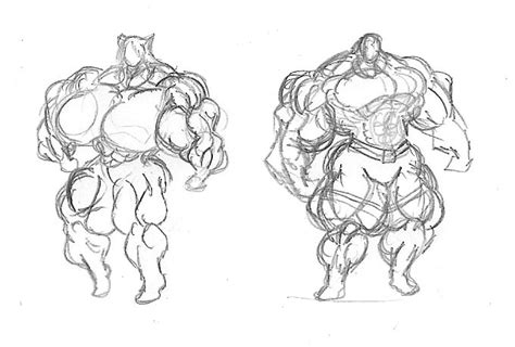 Couple Muscle Sketch 1 By Mightyknightbr On Deviantart