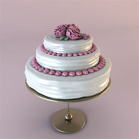 Birthday Cake 3d Model 18 Fbx Obj Max Free3d