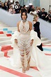 Kim Kardashian's 2023 Met Gala Look Was "Dripping" in Real Pearls