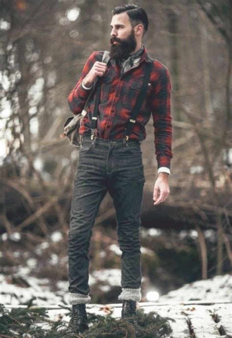 Men Traditional Plaid Wild Style Shirt In 2020 Lumberjack Style