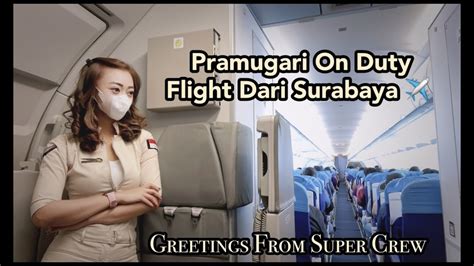 Pramugari Super Air Jet Prepare Flight And On Duty Youtube