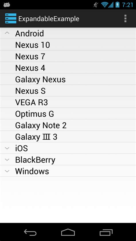 Android Expandablelistview Custom