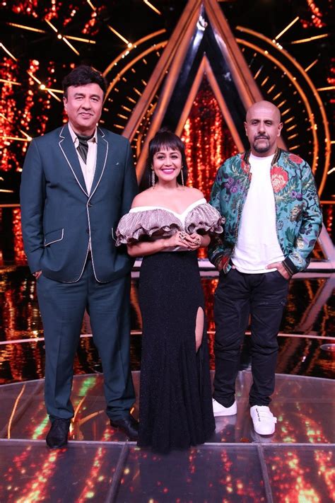 On The Sets Of Indian Idol Anu Malik Kailash Kher Neha Kakkar And Vishal Dadlani Lead The