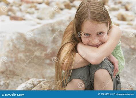 Cute Preteen And Her Modeling Skills Royalty Free Stock Photo