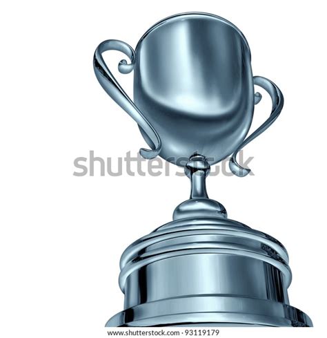Silver Trophy Cup Award Dynamic Forced Stock Illustration 93119179