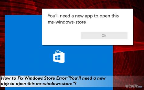 When they click the ok or next option on the pop up, the pop window goes away. How to fix "You'll need a new app to open this ms-windows ...