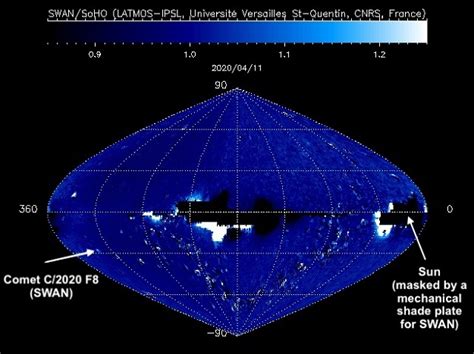 Esa Science And Technology Comet Swan In All Sky Map From Soho