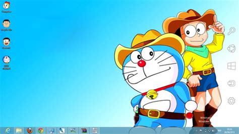 Doraemon Theme For Windows 7 And 8 Ouo Themes