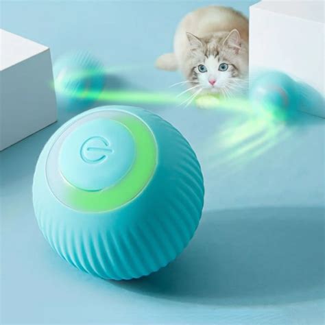 Electric Cat Ball Toys Automatic Rolling Smart Cat Toys For Cats Training Self Moving Kitten
