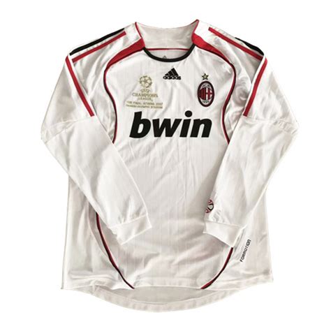 06 07 Ac Milan Retro Away Long Sleeve Soccer Jersey Shirt Soccer777