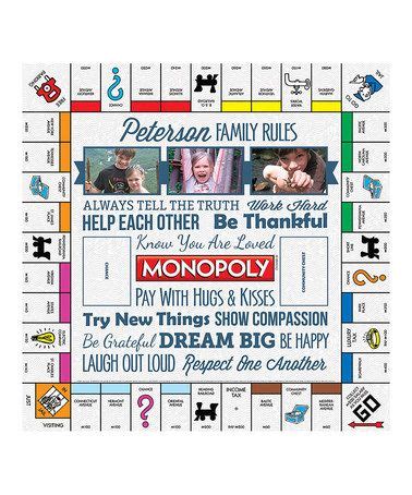 ** i believe the worst part of getting a new game is having to learn how to play. Look at this #zulilyfind! White Custom Family Rules Monopoly Board Game #zulilyfinds (With ...