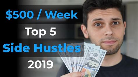5 best side hustles to make money in 2019 youtube