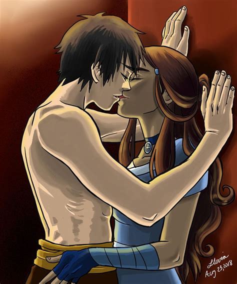 Zutara Near Kiss By Xyaminogamex On Deviantart Zutara Avatar The