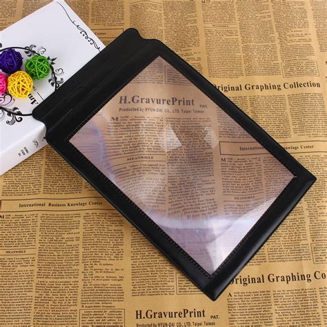 a4 full page 3x magnifier sheet large magnifying glass book reading aid lens wholesale in