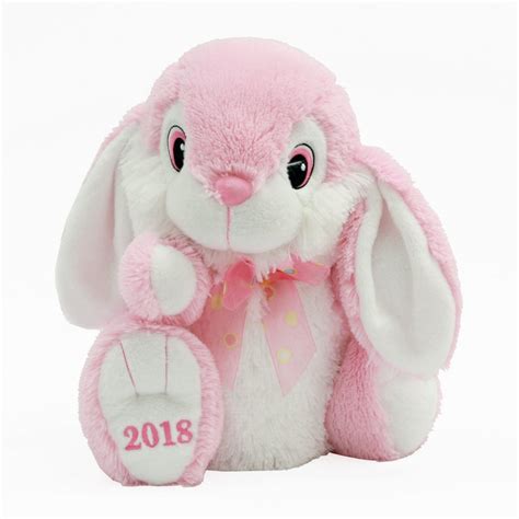 Easter Collectible Hoppy Hopster ® Bunny Plush Toy For 2018 T Pink