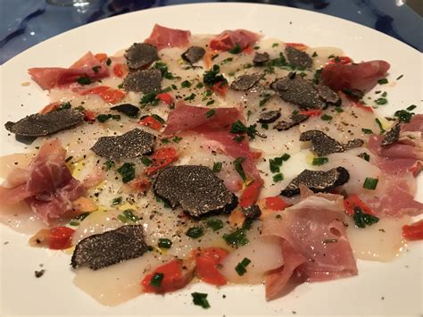 Carpaccio De Saint Jacques Aux Truffes Noires Et Jambon Cru Hot Sex