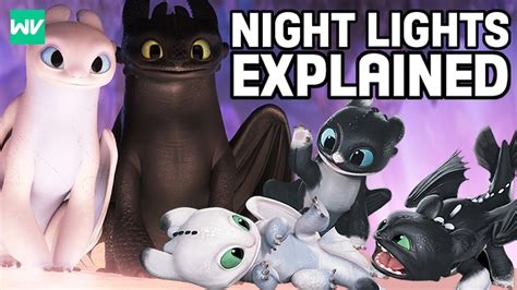 Who Are Toothless And The Light Furys Children Night Lights How To