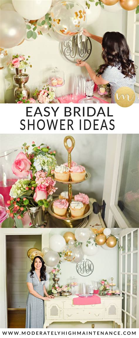 Easy Bridal Shower Ideas Parties Moderately High Maintenance In