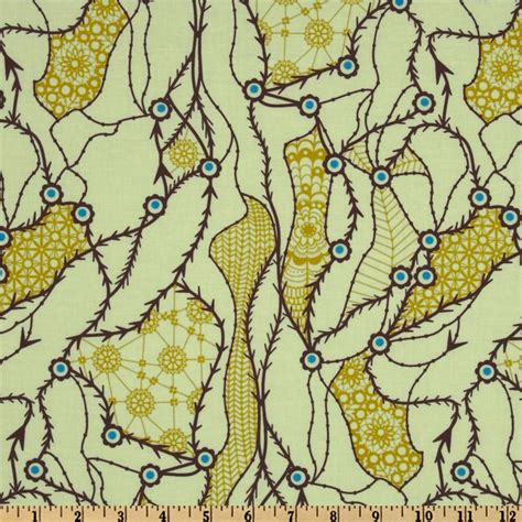Anna Maria Horner Field Study Migratory Lace Seaweed Mint Fabric