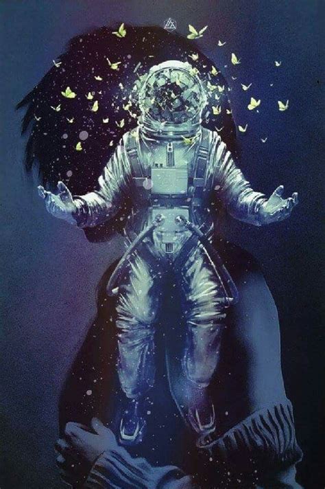 Pin By Amy Gabriel On Ive Been Framed Astronaut Art Space Art