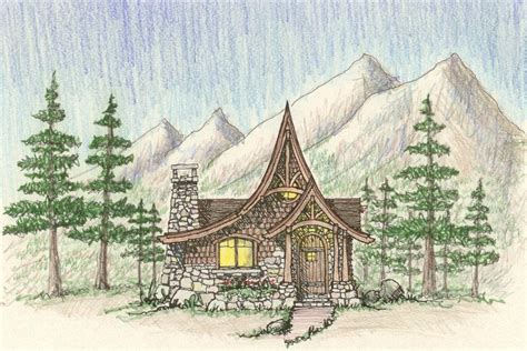 Storybook Cabin Plan Mountain Architects Hendricks Architecture