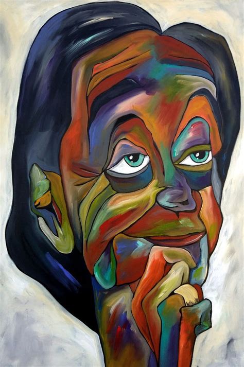 Wisdom Original Abstract Painting Huge Pop Modern Face