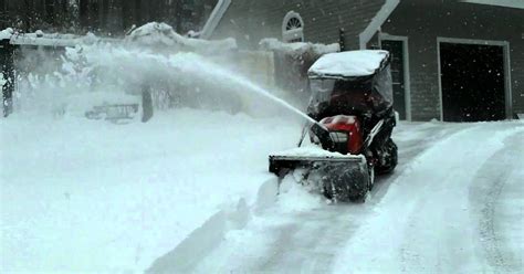 Lawn Mower With Snow Removal How To Plow Your Driveway With A Lawn