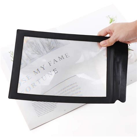 buy a4 large sheet magnifier 3x magnification magnifying glass full page hands free handheld