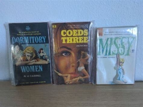 Vintage Adult Sleaze Erotica Lot Dormitory Women Cassill Coeds Three Joyce Missy Ebay