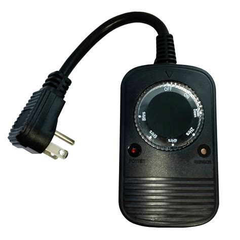 Outdoor Timer With 24 Hour Photocell Light Sensor Black Hometown