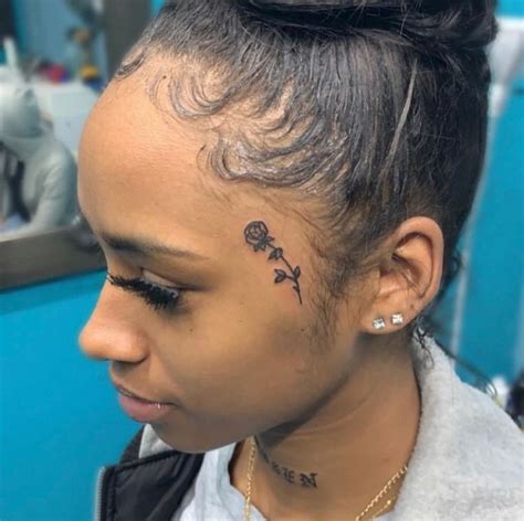 Pinterest Shesoboujiee 🥵💕 Face Tattoos Hairline Tattoos Girl