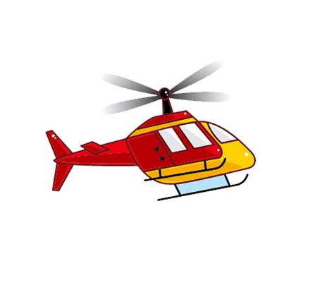 Helicopter Vector Illustration On Transparent Background Stock Vector