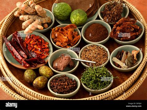 Spices Used In Thai Food Thailand Southeast Asia Stock Photo Alamy