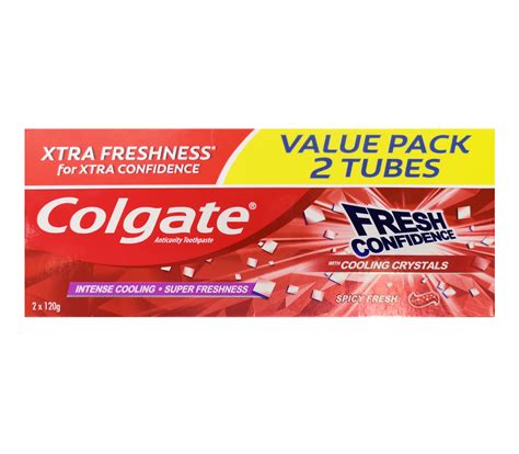 Colgate Fresh Confidence Spicy Fresh Toothpaste 120g Twin Pack All