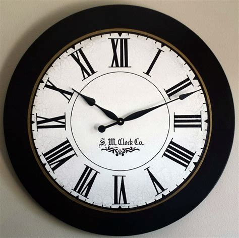 30 Inch Lexington White Large Wall Clock Personalized By Klocktime