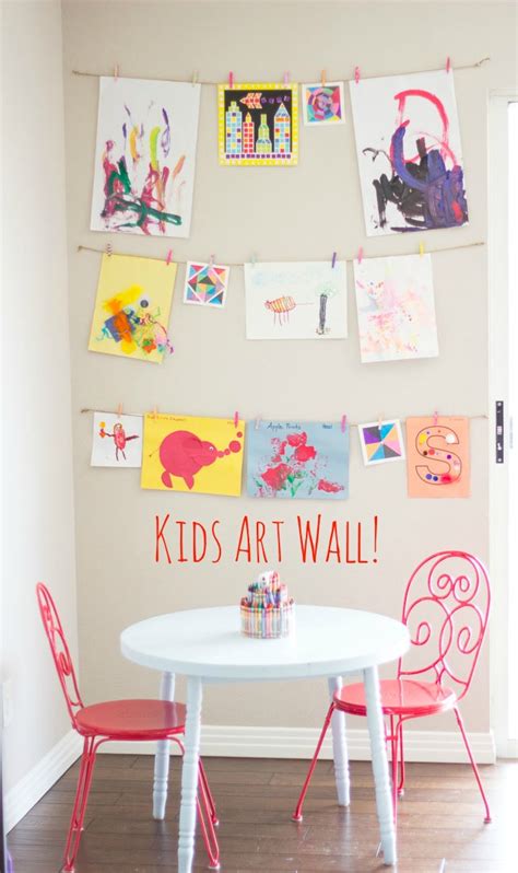 The Simplest Way To Display Your Kids Art Design Improvised