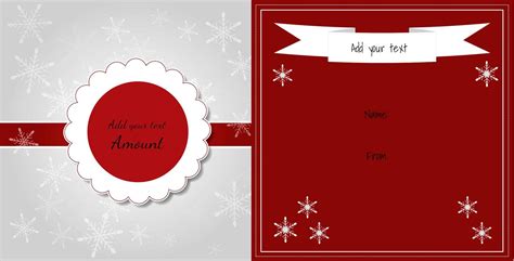 Free to download and print. Free Christmas Gift Certificate Template | Customize Online & Download