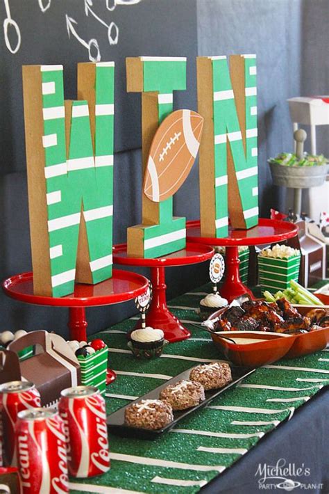 Football Party Ideas And Tailgating Tips Football Centerpieces